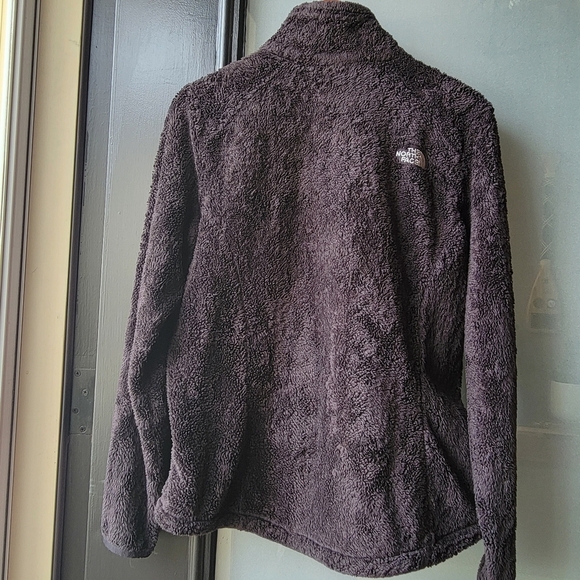 The North Face Women's Osito Fleece Jacket Large Full Zip Black Pockets Fuzzy - Picture 2 of 10